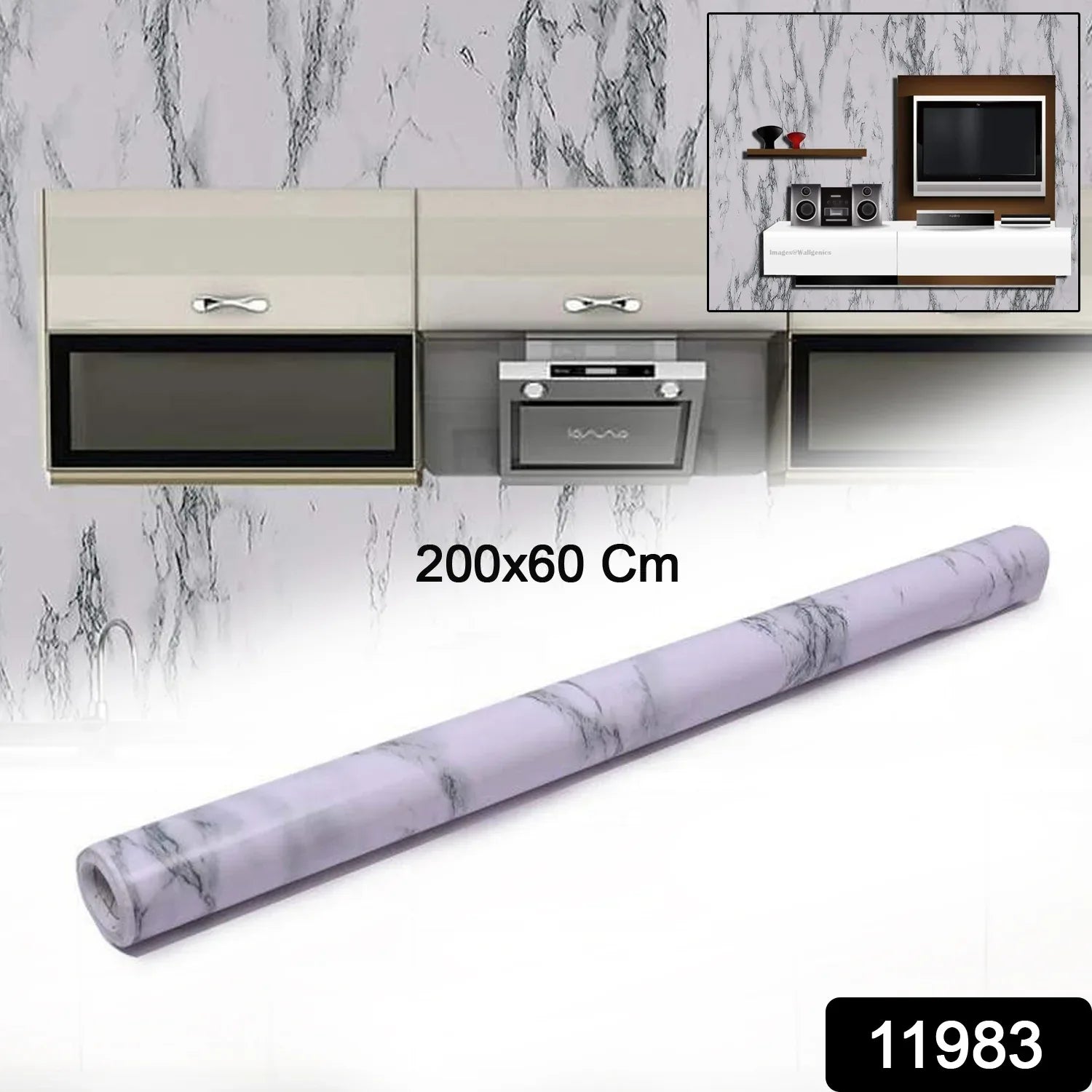 Adhesive Kitchen Wallpaper (2m X 60 Cm) - warehousetech13