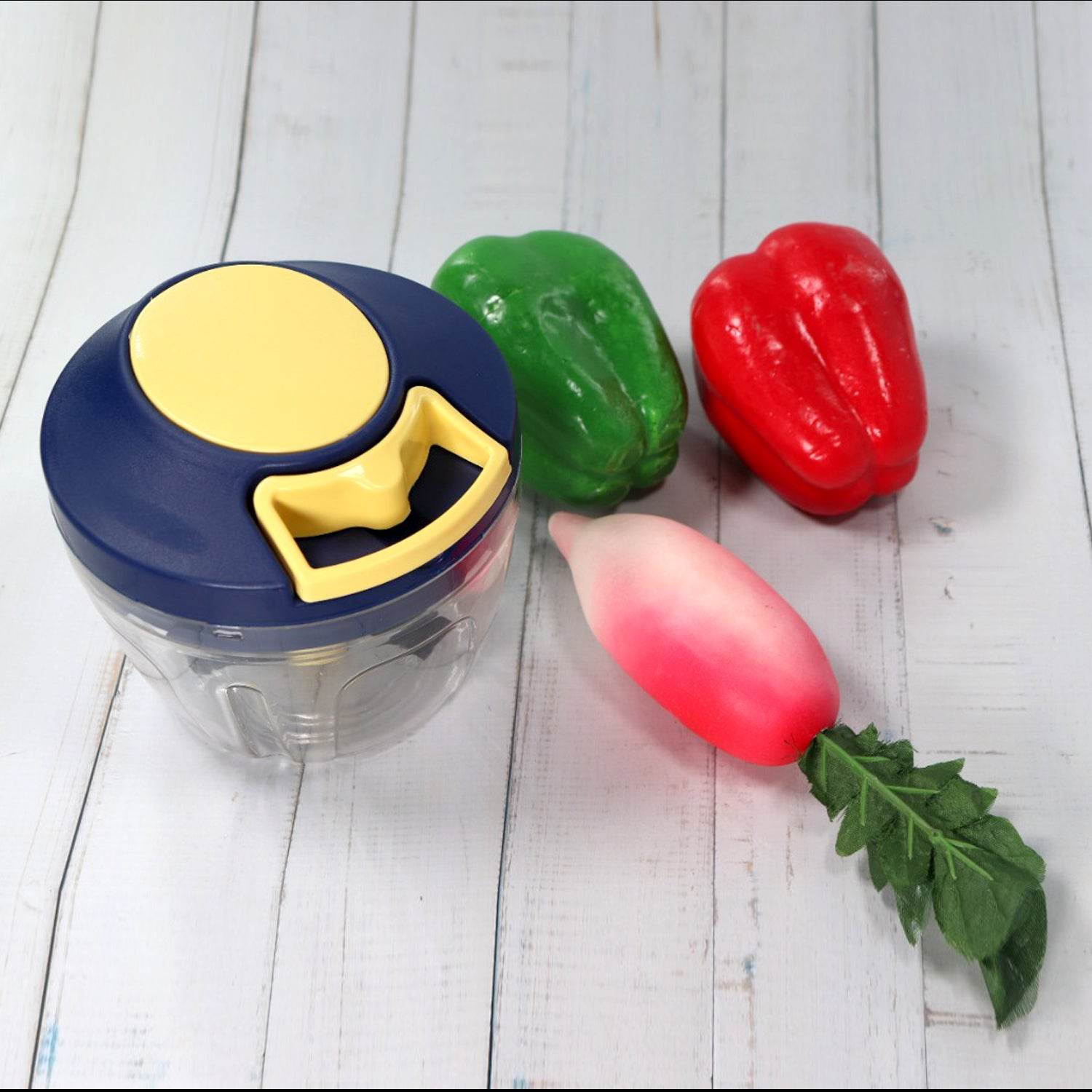 Chopper With 4 Blades For Effortlessly Chopping Vegetables And Fruits For Your Kitchen (650ml) - warehousetech13