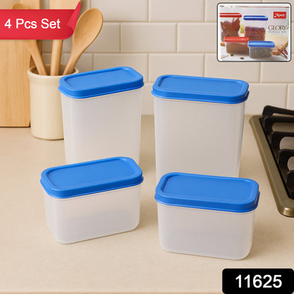 Glory Plastic Storage Container Box Set (4 Pc) - warehousetech13