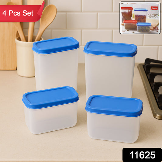 Glory Plastic Storage Container Box Set (4 Pc) - warehousetech13