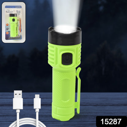 4 Modes Super Bright Led Torch High Lumens Fast Charging Flashlight Torch (1 Pc) - warehousetech13