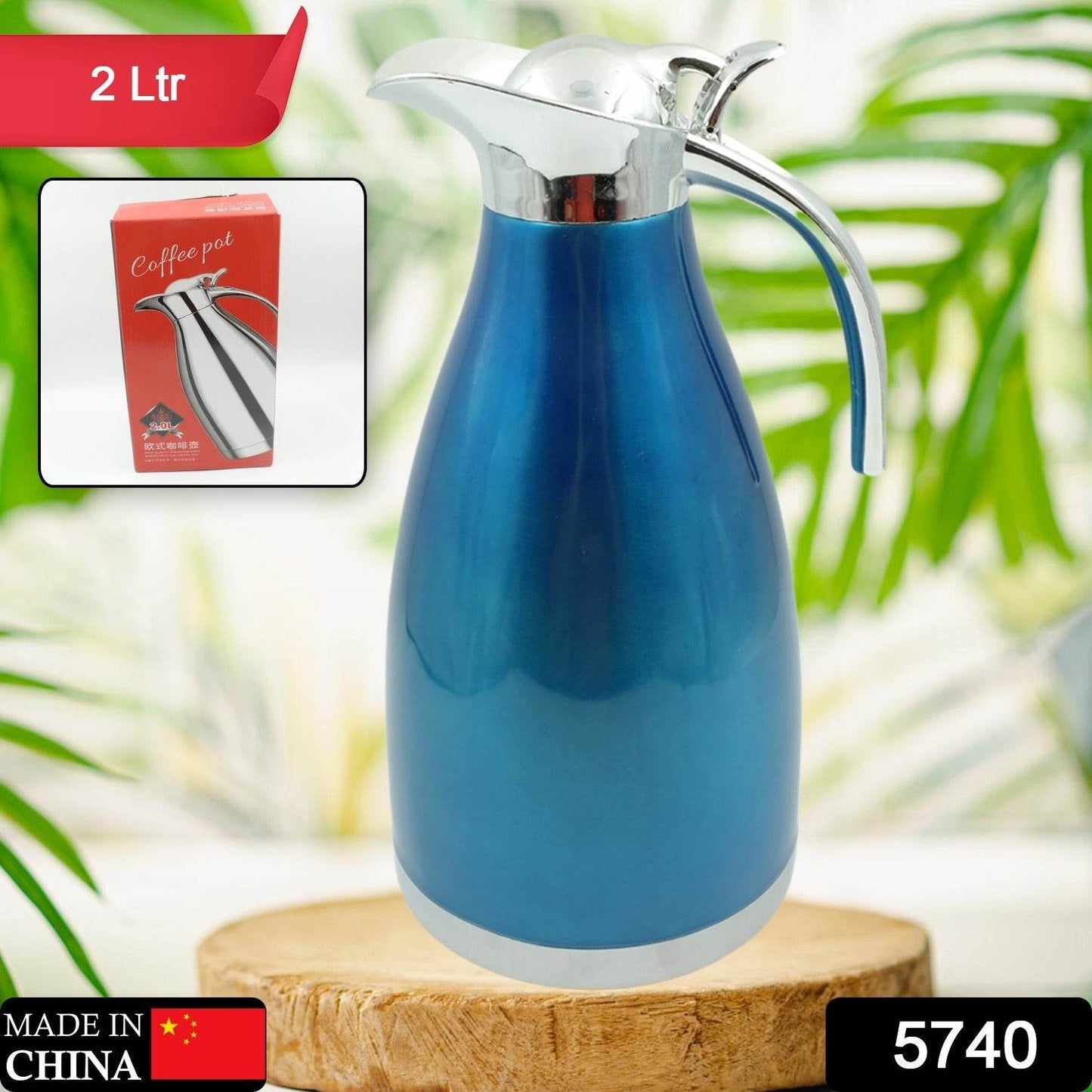 Vacuum Insulated Vaccume Kettle Jug Flask ( 2 Ltr) (1pc) - warehousetech13