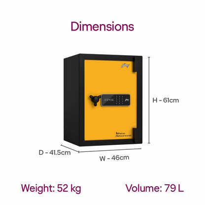 Godrej Rhino Advanced 79L V2 Digital Home Locker