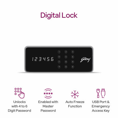 Godrej Rhino Advanced 79L V2 Digital Home Locker