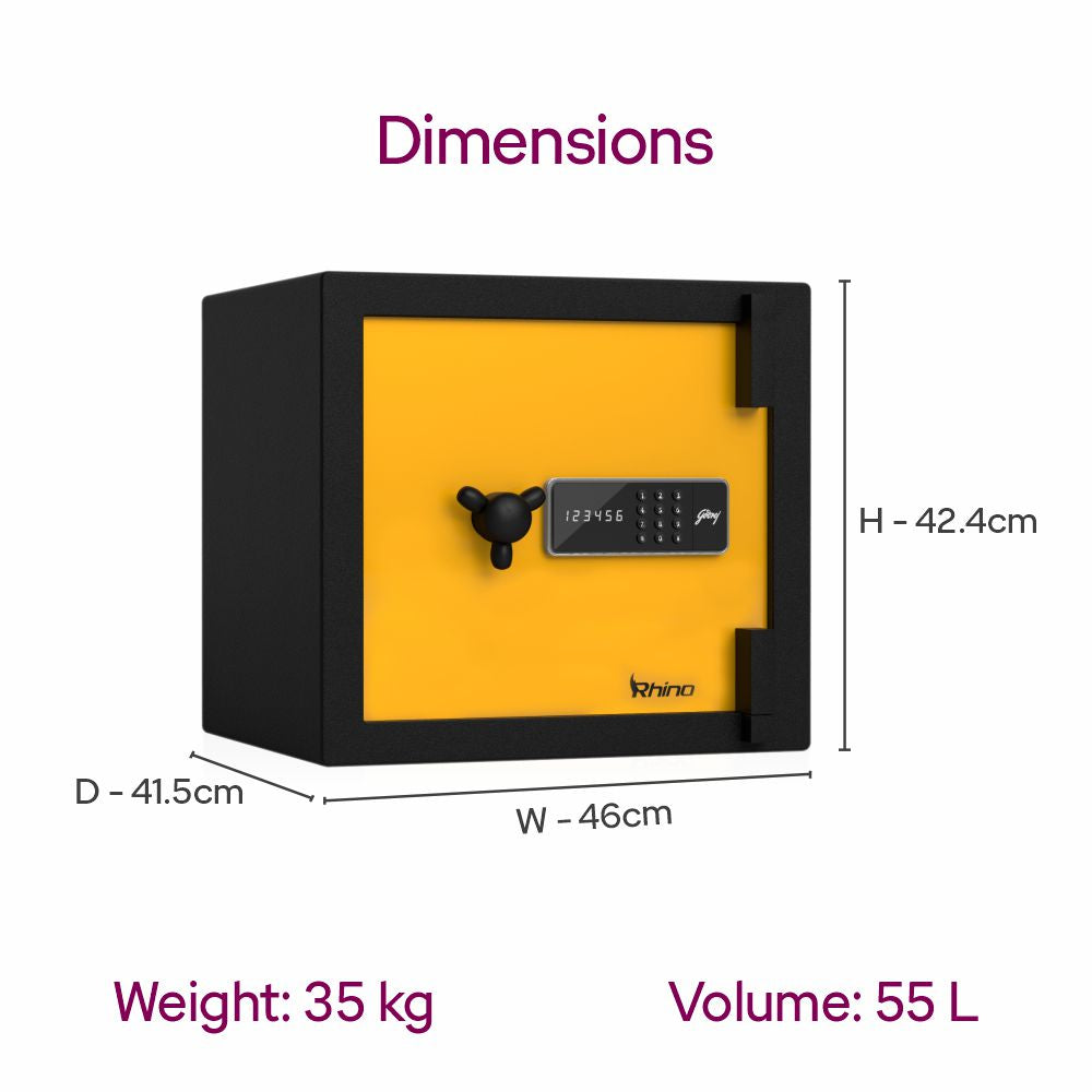 Godrej Rhino Gold 55L Digital Home Locker
