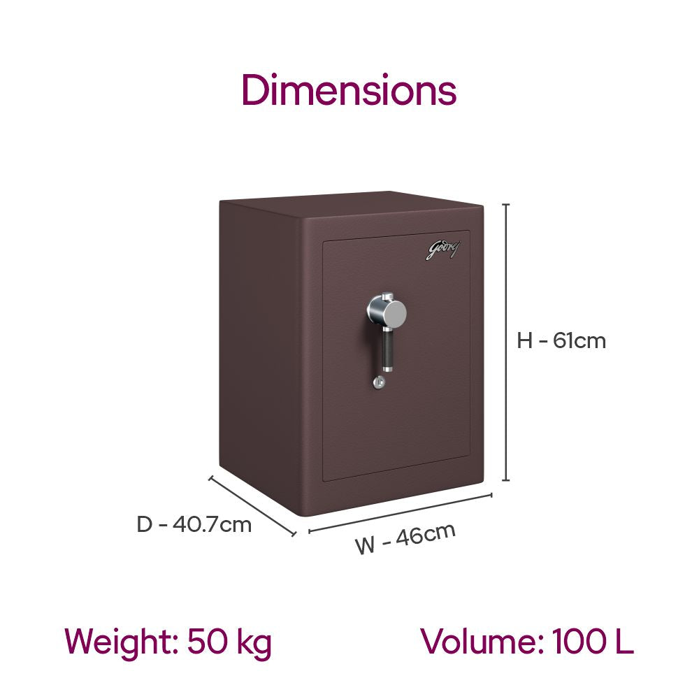 Godrej Rhino Regal Key Lock Brown