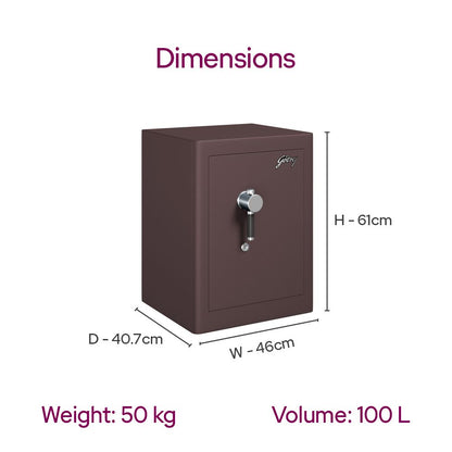 Godrej Rhino Regal Key Lock Brown