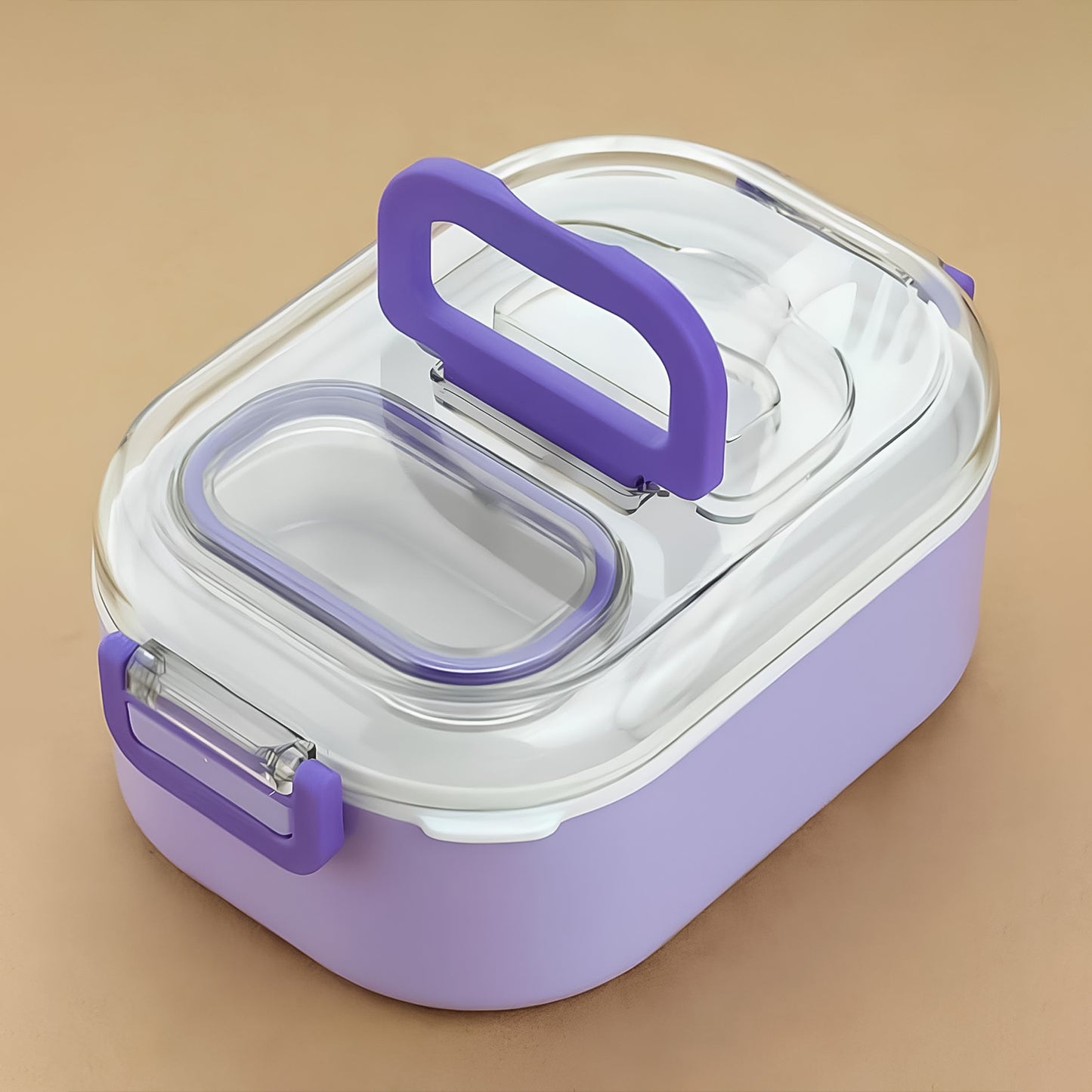 Multi-functional 1 Set Leakproof Lunch Box With Cutlery Tumbler - warehousetech13