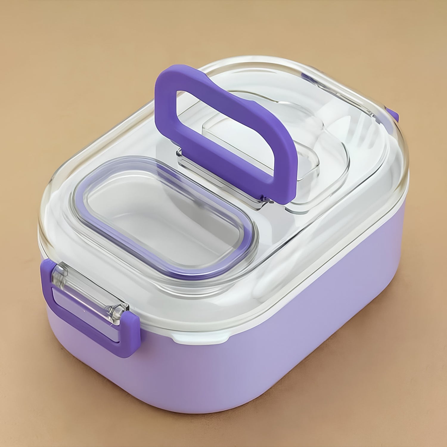 Multi-functional 1 Set Leakproof Lunch Box With Cutlery Tumbler - warehousetech13