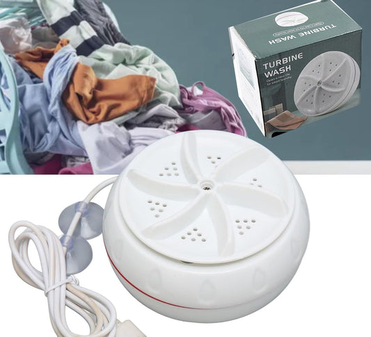 Mini Washing Machine with USB Cable | Portable & Lightweight Turbo Washer for Travel, Dorm, Apartment
