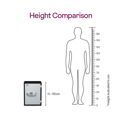 Godrej Safire 40L Home Safe (Digital & Key)