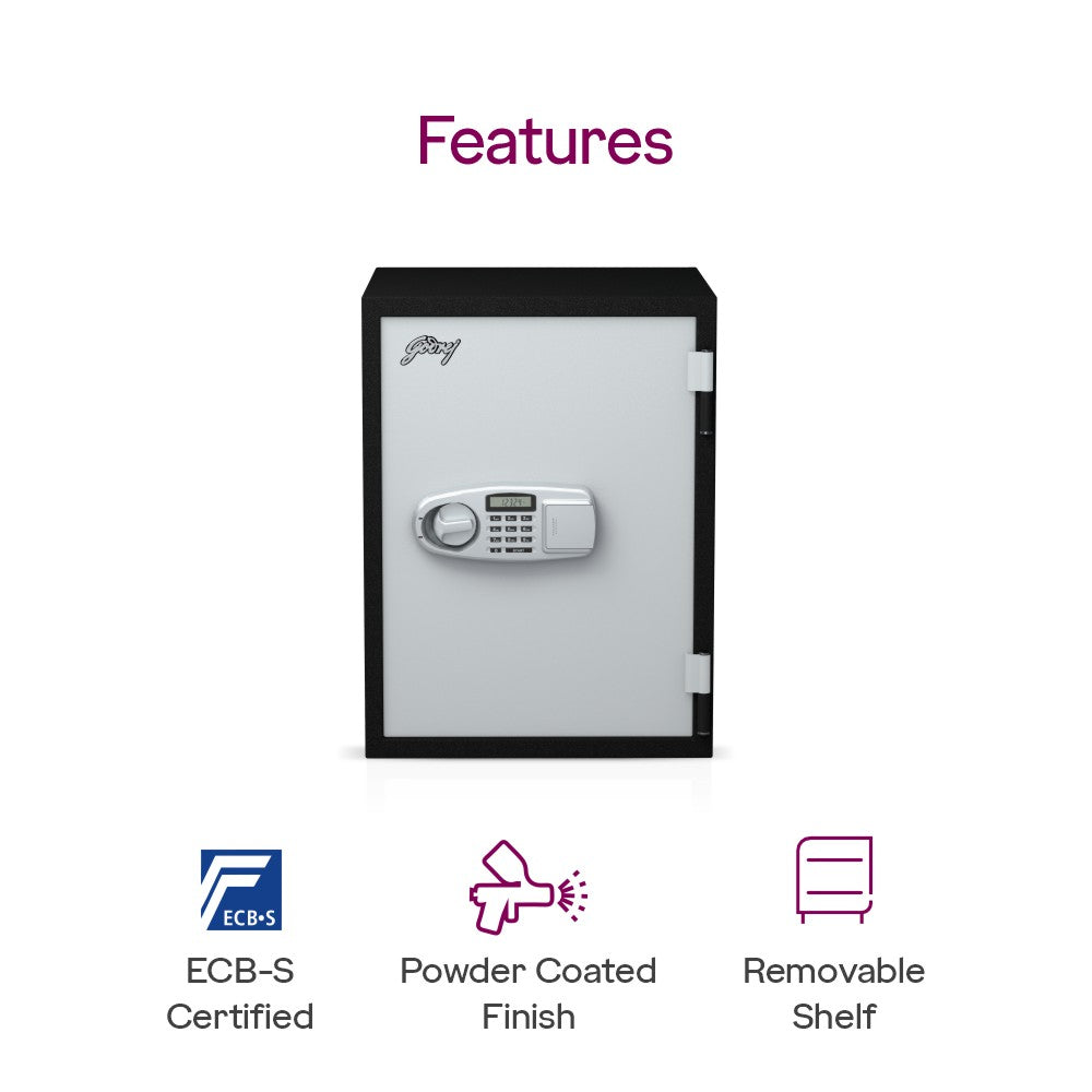 Godrej Safire 40L Home Safe (Digital & Key)