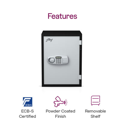 Godrej Safire 40L Home Safe (Digital & Key)