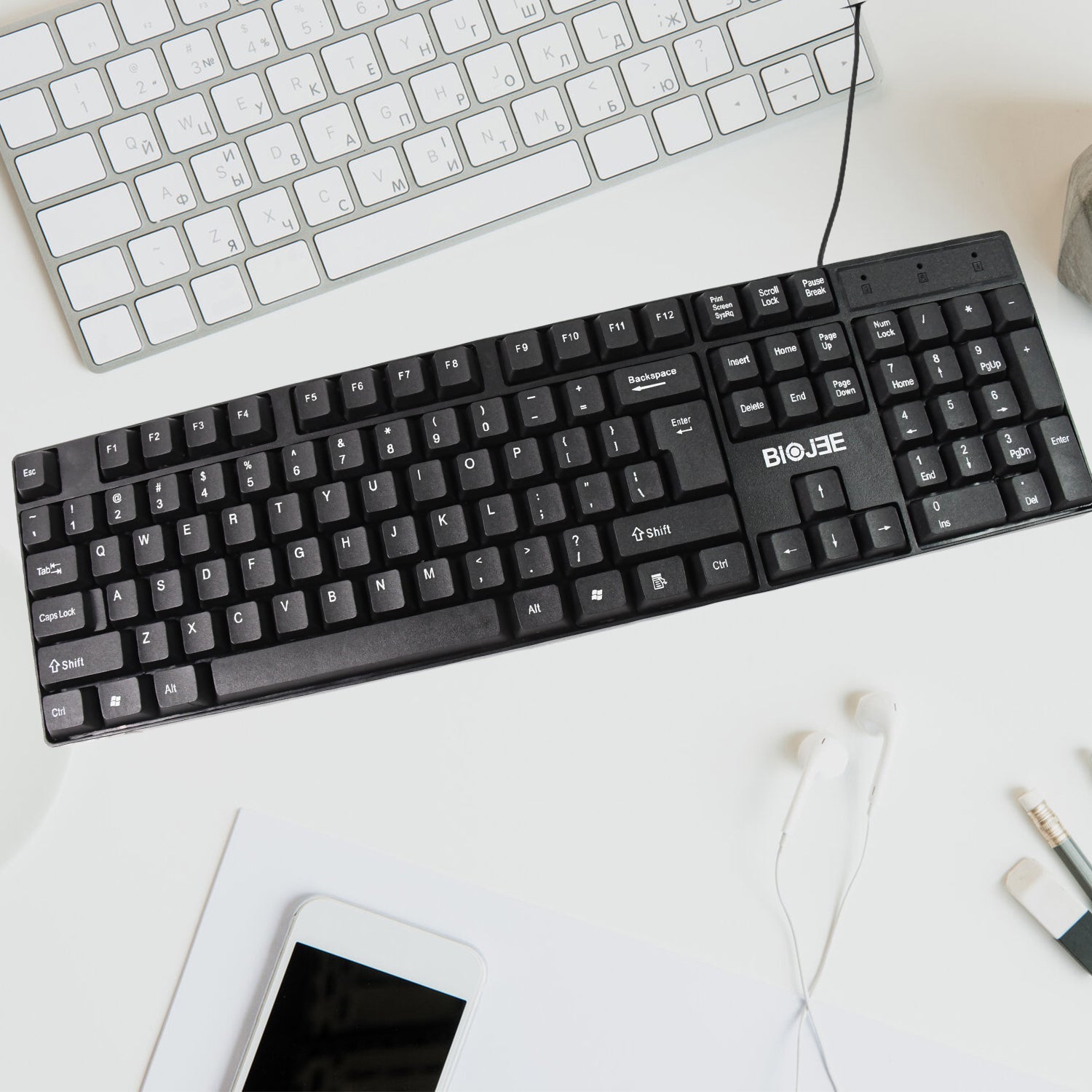 Wired Usb Keyboard 104 Keys (1 Pc) - warehousetech13