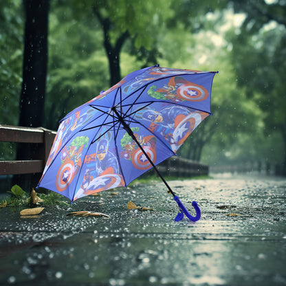 6247 Umbrella With Handle And Lightweight Safety Round Plastic Cap - warehousetech13