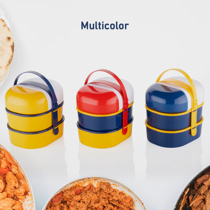 Mr. Chef Smart Lunch Box - Capsule Shape with Strap, Includes Water Bottle & Handle