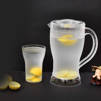 Unbreakable Lemon Jug Set With 6 Glasses - warehousetech13