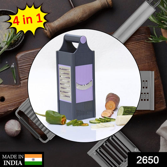4 In 1 Plastic Vegetable And Fruit Grater And Slicer For Kitchen - warehousetech13