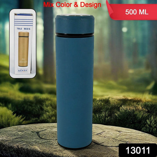 unbreakable Stainless Steel Leak Proof Fridge Water Bottle Cold Hot Steel Bottle Leak Proof Office Bottle Gym Home Kitchen Hiking Trekking Travel Bottle (500 Ml) - warehousetech13