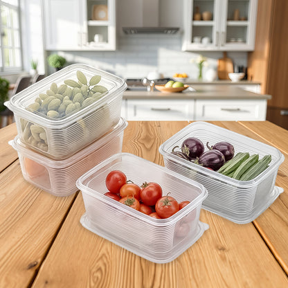 6 Pcs Multipurpose Plastic Food Storage Container Set - warehousetech13
