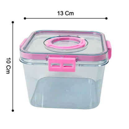 1400ml Clear Plastic Food Storage Container with Lid | Airtight, Stackable Fridge Box for Fruit, Leftovers & Meal Prep - warehousetech13