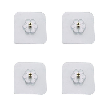 Self Adhesive Hooks Sticker Screw Nut And Bolt Type (4 Pcs Set) - warehousetech13