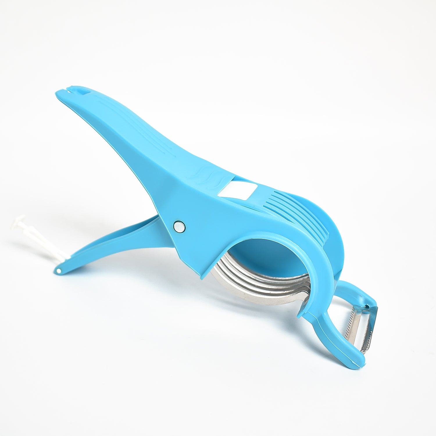 2 In 1 Vegetable Fruit Multi Cutter 5 Blade Vegetable Cutter With Peeler (1 Pc Multicolor) - warehousetech13