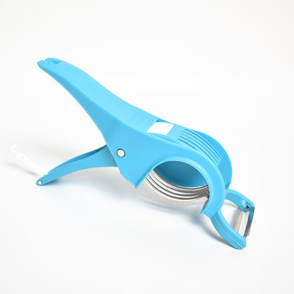 2 In 1 Vegetable Fruit Multi Cutter 5 Blade Vegetable Cutter With Peeler (1 Pc Multicolor) - warehousetech13