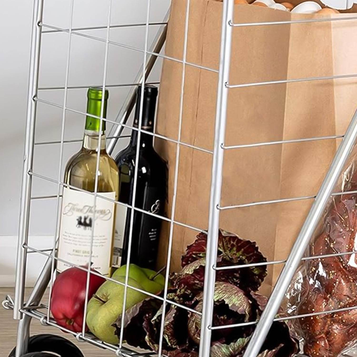 Foldable Shopping Trolley With Wheels ( Moq - 2 Pc) - warehousetech13