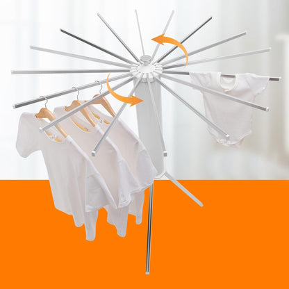 Foldable Rotary Clothes Drying Rack Stand (1 Pc) - warehousetech13