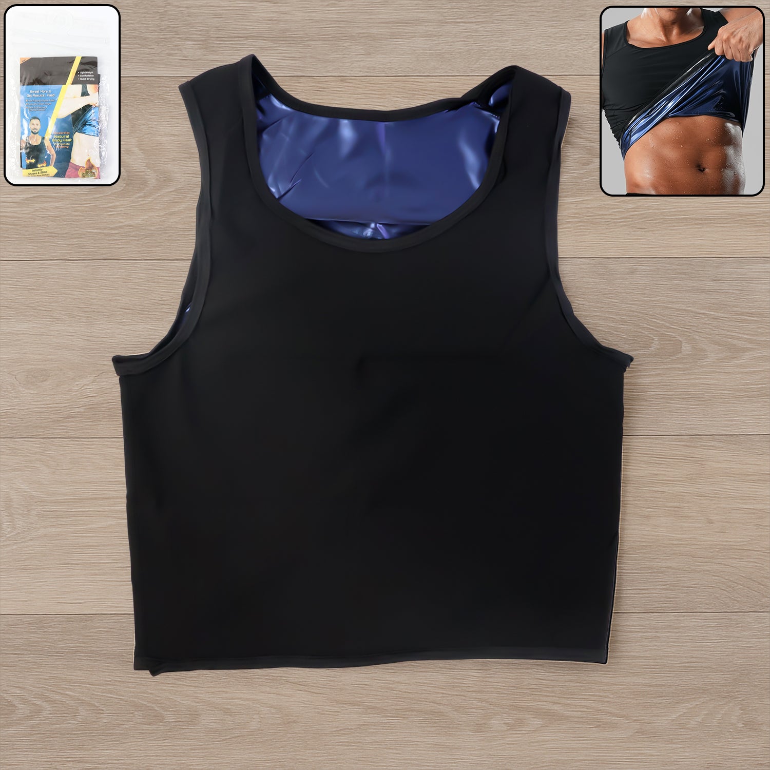 Mens Slim Fit Sweat Shaper Tank Top (Sm 1 Pc)
