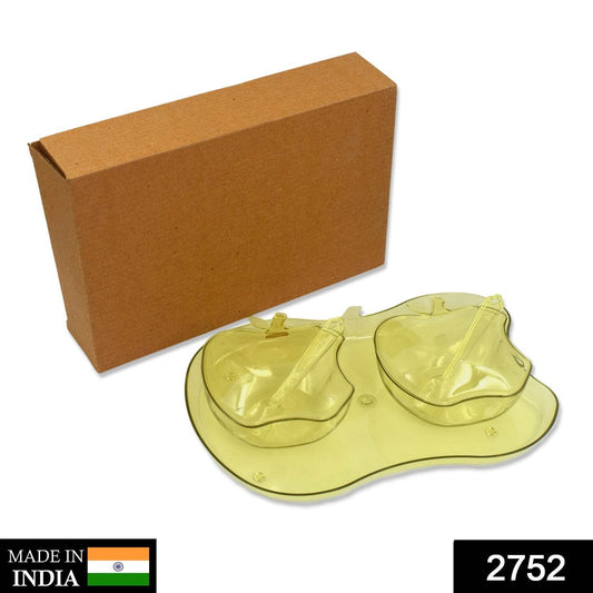 Apple Shape Tray Bowl Used For Serving Snacks And Various Food Stuffs. - warehousetech13