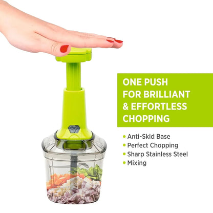 2in1 Press Vegetable Choppers For Kitchen (1100 Ml) - warehousetech13
