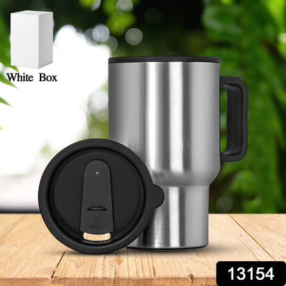 Stainless Steel Vacuum Glass Insulated Glass Coffee Cups (With Lid Handle 1 Pc) - warehousetech13