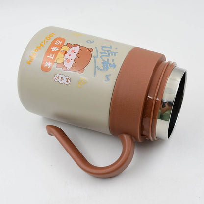 Stainless Steel Mug Bottle Vacuum Insulated Cup With Handle Small Cup (550 Ml) - warehousetech13