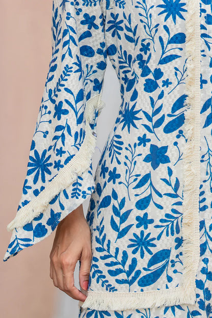 Floral Print Khadi Shirt Set