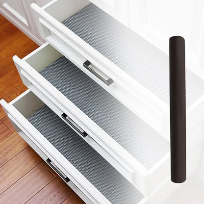 Multipurpose Anti-slip Bathroom Kitchen Cabinet Drawer Shelf Mat Liner Sheets Roll Fridge Mat Table Mat Anti-slip Super Strong Placement Mat For Fridge Bathroom Kitchen Drawer Shelf Liner (45cmx3m) - warehousetech13