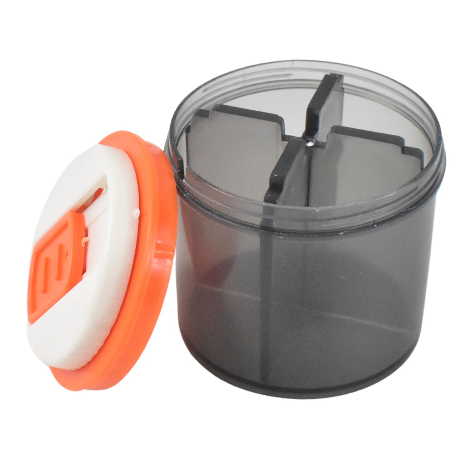 Plastic 4 Section Pill Box Organizer (1 Pc Mix Color) - warehousetech13