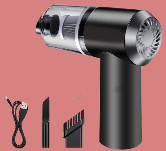 Vacuum Cleaner Dust Collection 2 In 1 Car Vacuum Cleaner 120w High-power Handheld Wireless Vacuum Cleaner Home Car Dual-use Portable Usb Rechargeable - warehousetech13