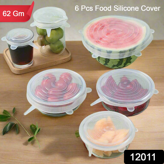 Silicone Food Cover Stretch Lids (6 Pcs Set 62 Gm) - warehousetech13