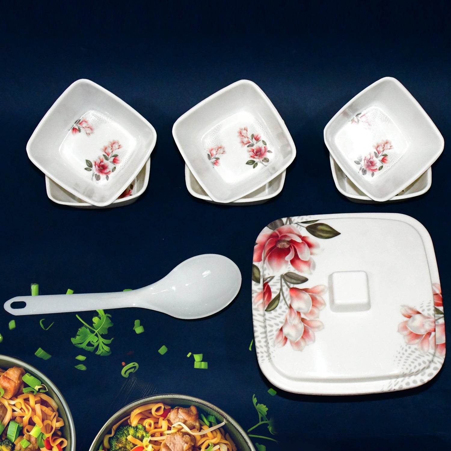 Hector High Quality Dinning Dinner Pudding Set (9 Pcs Set) - warehousetech13