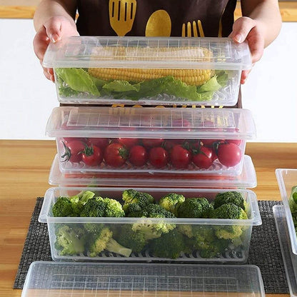 Vegetables Fruits Freezer Storage Container (Pack Of 6pc 1500ml) - warehousetech13
