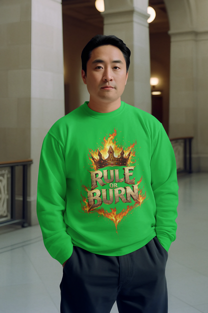 Rule or Burn Flaming Crown T‑Shirt