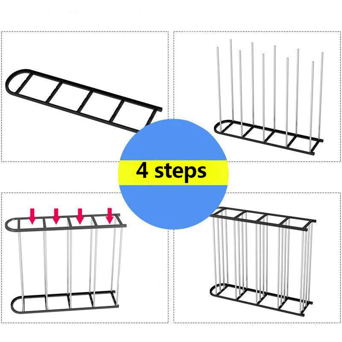 4 Shelves Shoe Rack
