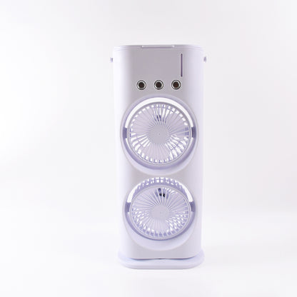 Portable Tower Mist Spray Cooling Fan Air Cooling Fan (1 Pc)