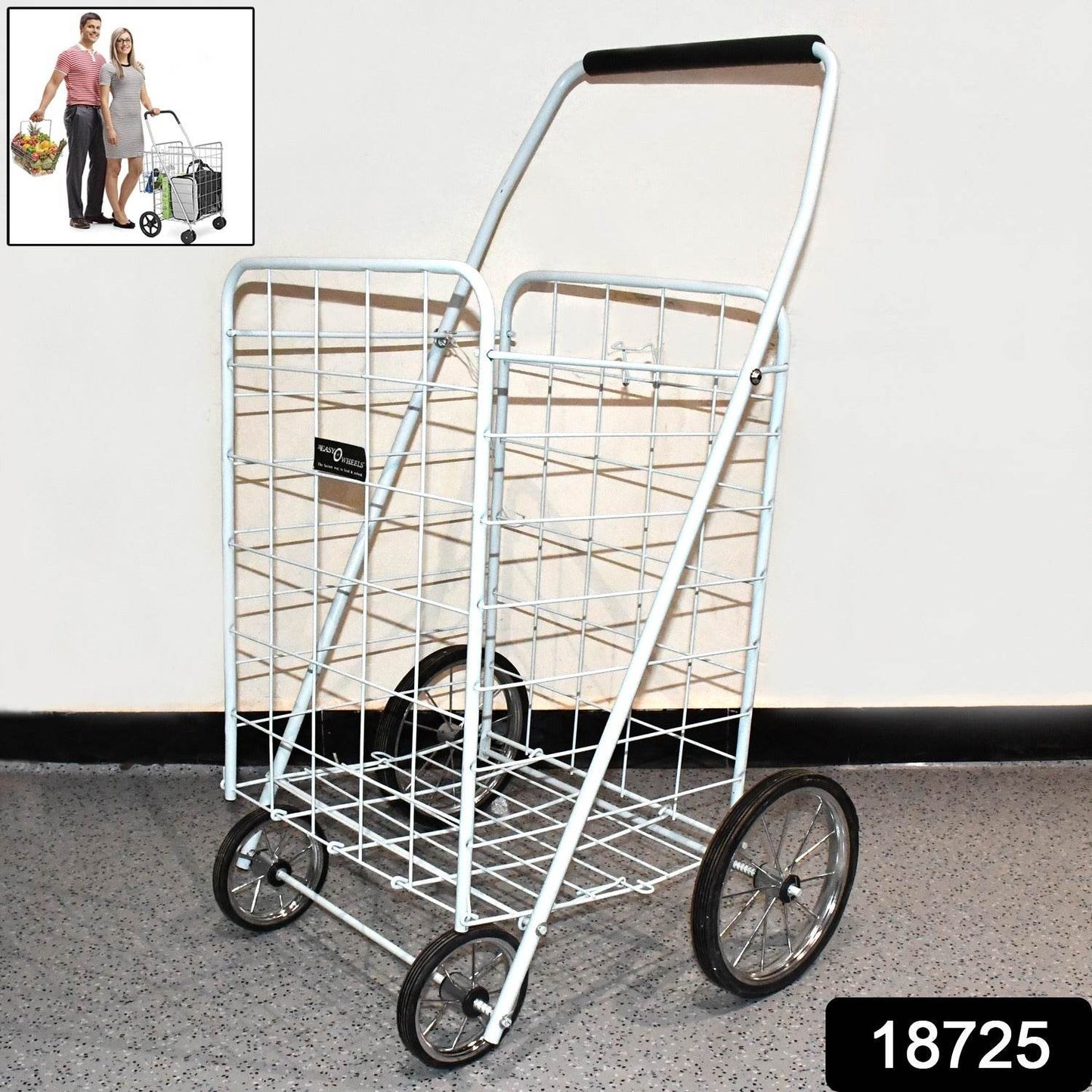 Foldable Shopping Trolley With Wheels ( Moq - 2 Pc) - warehousetech13