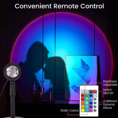 6423 4 Colors Sunset Lamp Sunset Projection Lamp Led Night Lights - warehousetech13