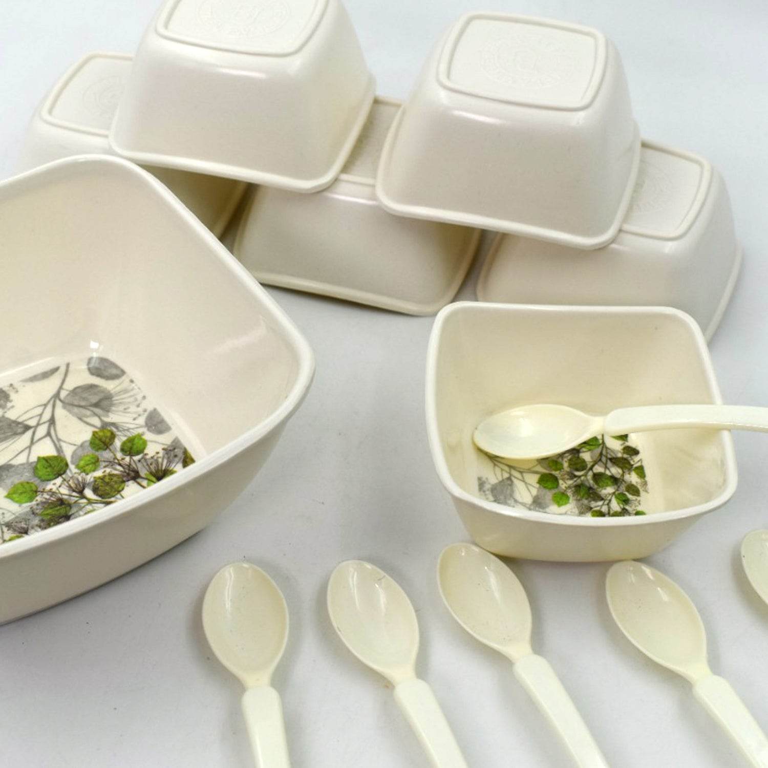 Pudding Set Used As A Cutlery Set (13 Pc) For Serving Food Purposes - warehousetech13