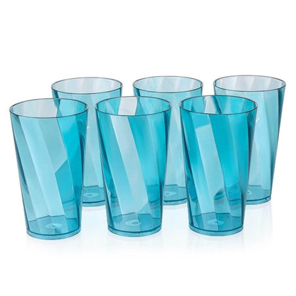 Premium Juice And Water Glasses Set Of 6 Transparent 300ml Drinking Water Glasses - warehousetech13