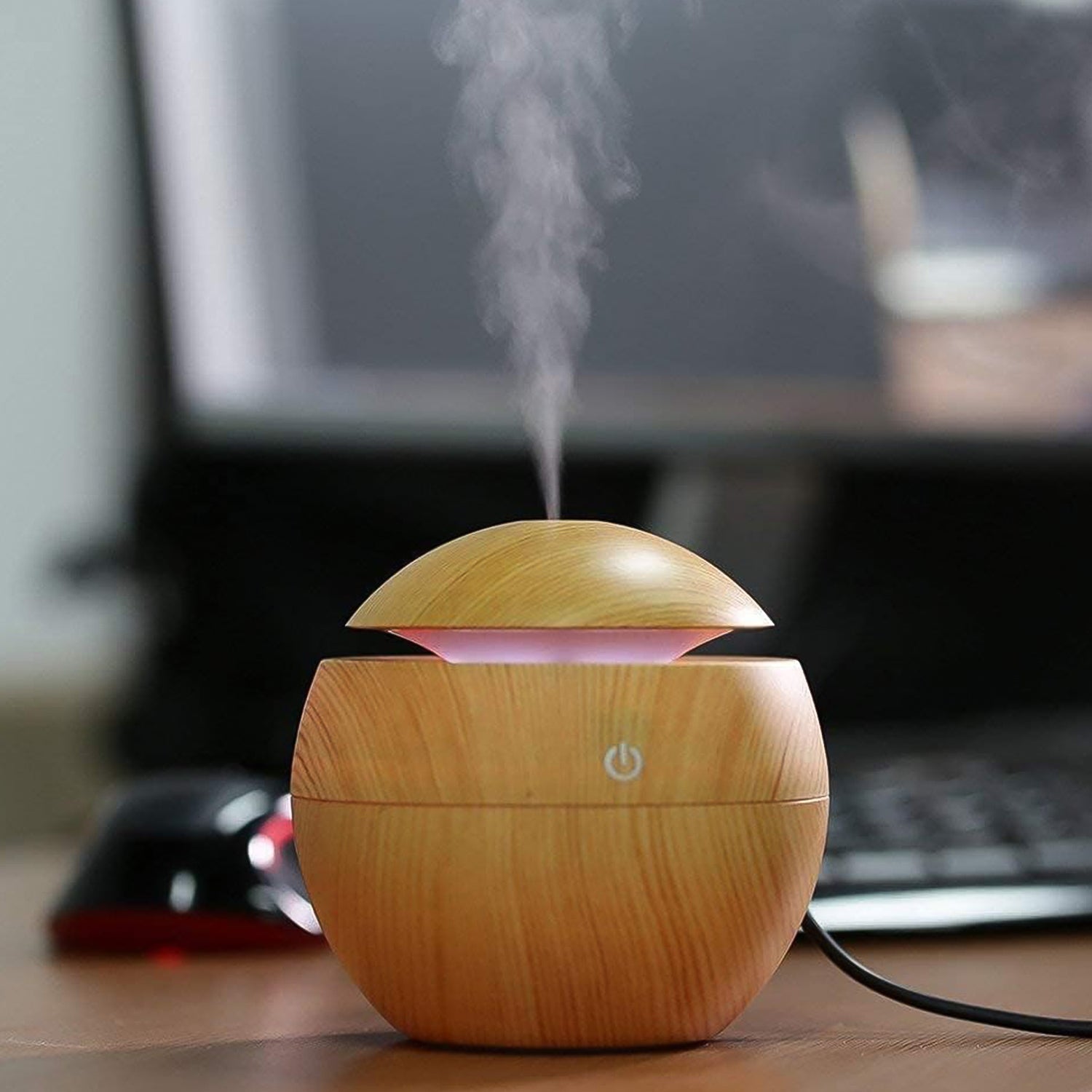 Ultrasonic Aromatherapy Humidifier Usb Desktop (130 Ml 1 Pc) - warehousetech13
